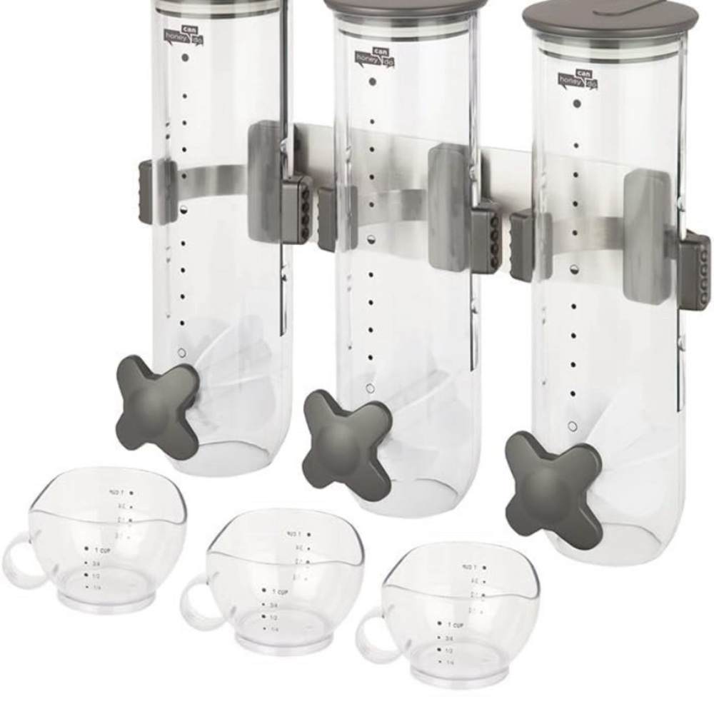 NWT SmartSpace Wall Mount Triple Dry Food Dispenser - Picture 4 of 6